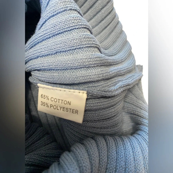 Whyte Valentyne Sweet Kitten Ribbed Blue Dress - Picture 7 of 9